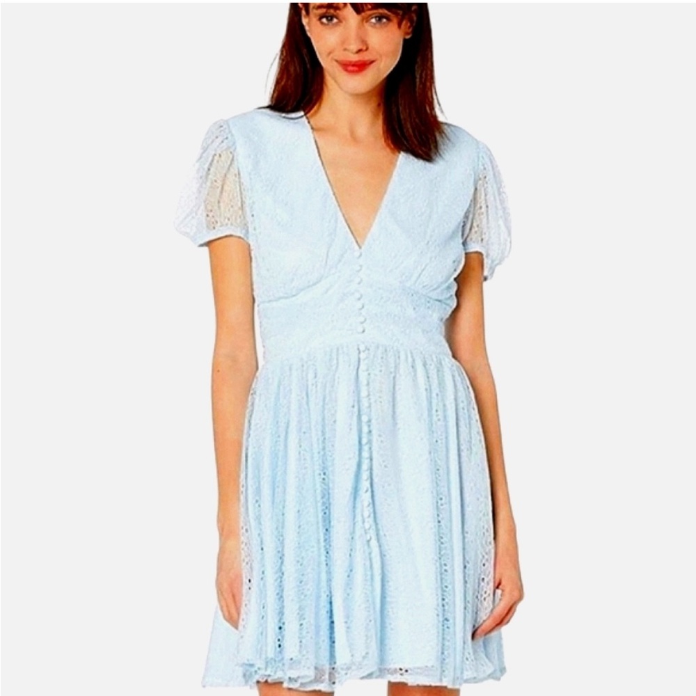 Bardot Lace Mini Dresss - Size 4